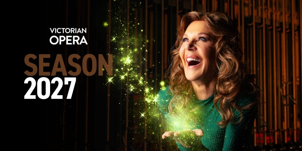 Rhonda Burchmore in Victorian Opera’s Season 2027 artwork