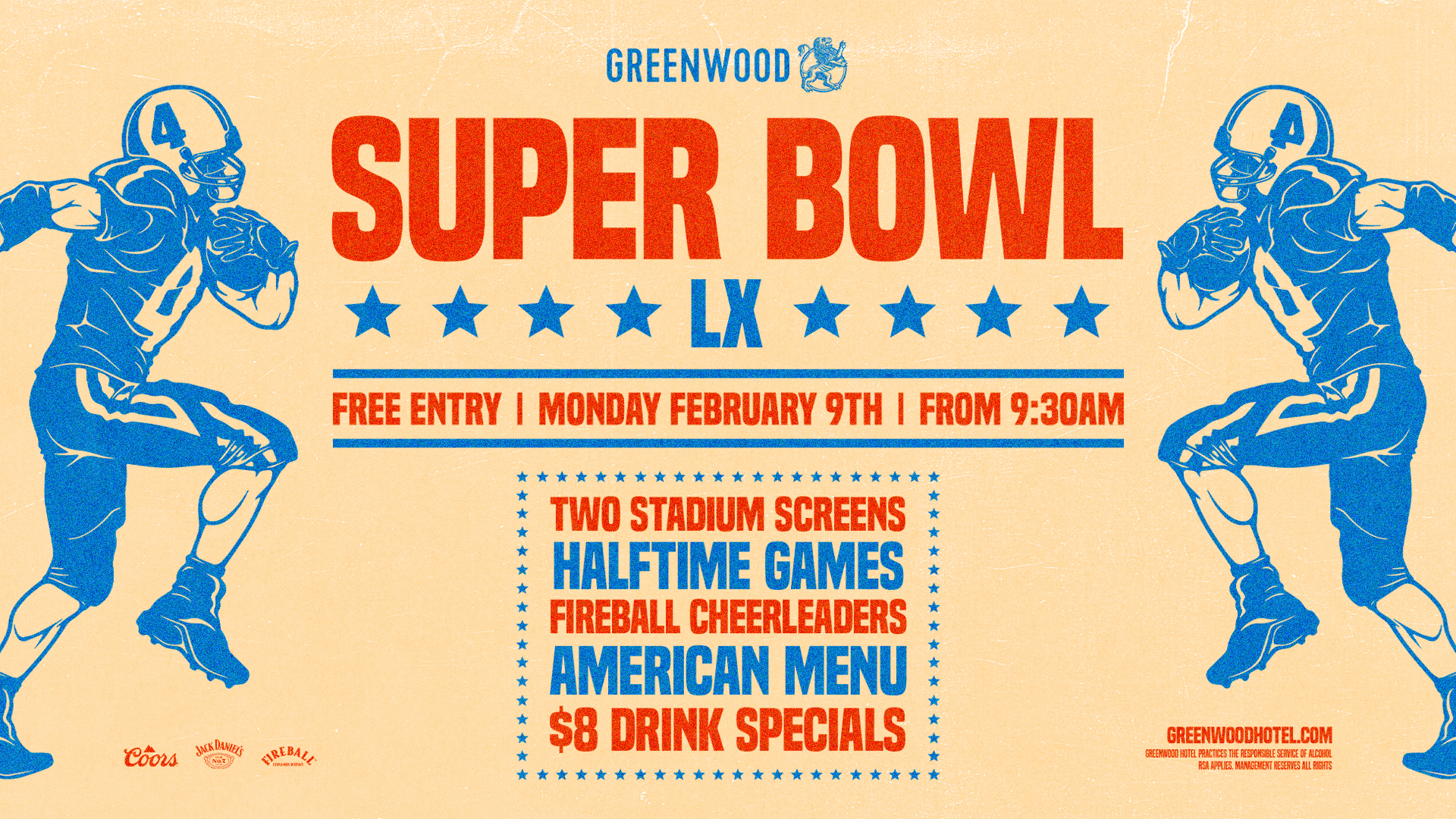 SUPER BOWL LX AT THE GREENWOOD HOTEL